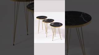 3 Piece Nesting Table Set | Space Saver Coffee Table | High Gloss Wood Test #affordablefurniture
