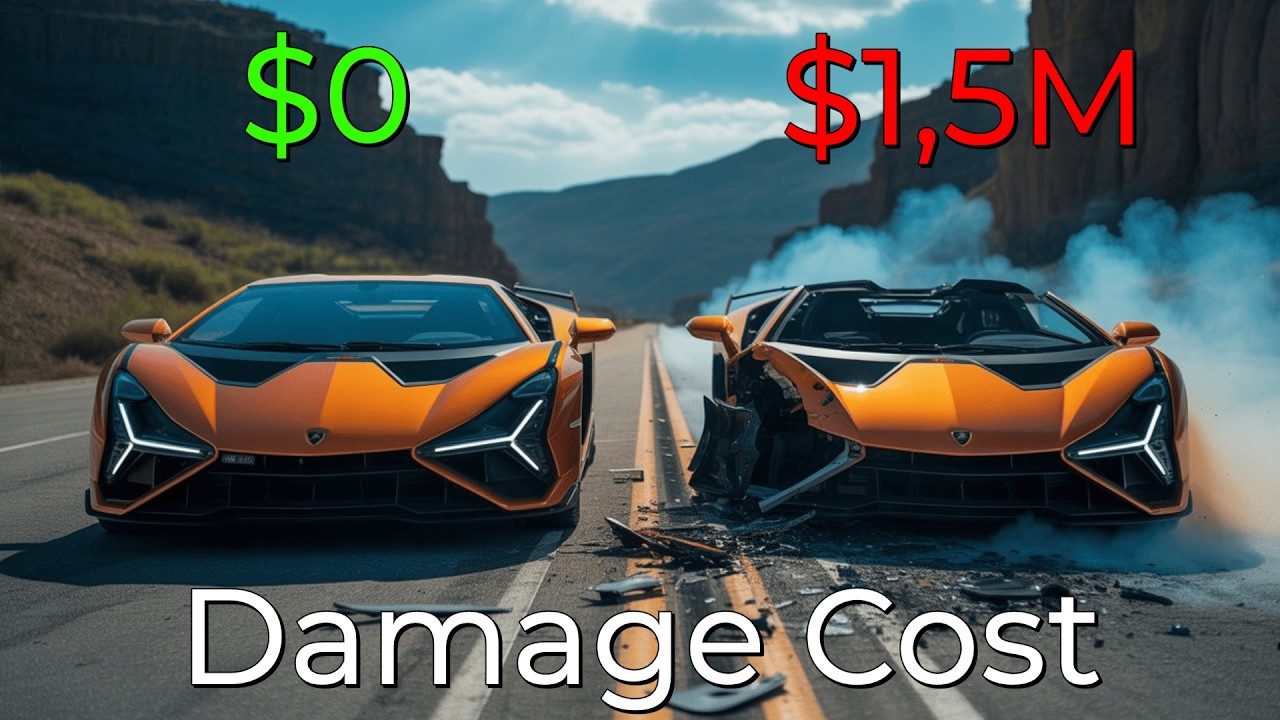 Realistic Crashes BeamNG Drive Damage Cost Lamborghini Revuelto | Epic Wallet Survival