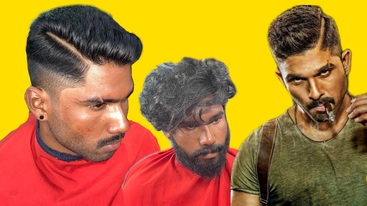 I GAVE ALLU ARJUN'S PUSHPA HAIRSTYLE TO A SUBSCRIBER (AA Fan) | #pushpa  HAIRSTYLE TUTORIAL - YouTube