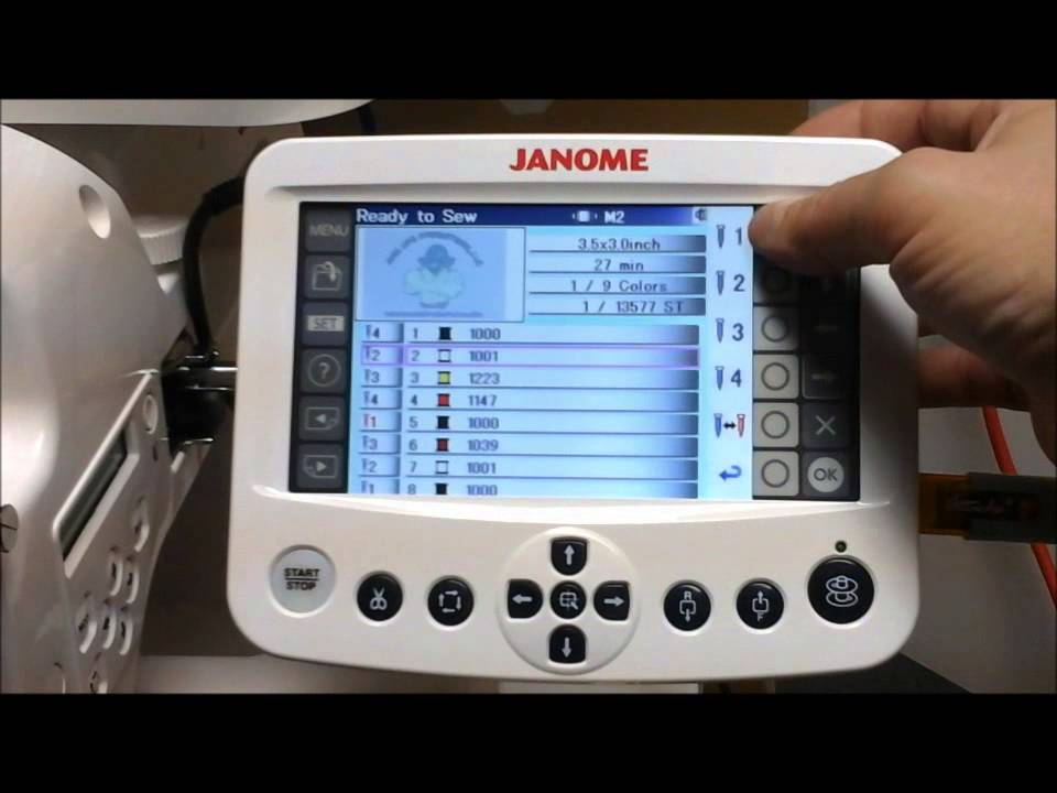 Change Needle Colors on the Janome MB4S YouTube