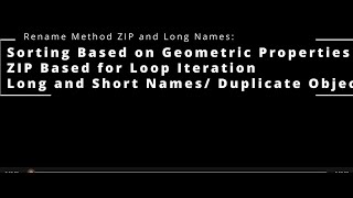 [19] Rename Method ( ZIP, Long/Short/Duplicate Names)
