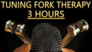 ASMR Tuning Fork Sounds For ULTIMATE Deep Sleep, Relaxation & Meditation [3 Hours, No Talking]