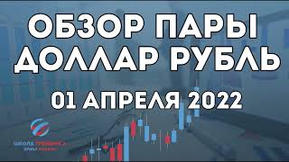 Обзор пары доллар рубль на сегодня 01.04.2022 для внутридневной торговли