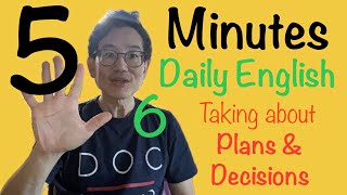5-Minute Daily English Microlearning Day 6 Talking About Plans And Decisions