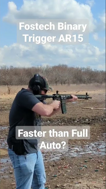 Fostech Binary Trigger Ar15 - Faster than Full Auto? #shorts #ar15 #guns #binary
