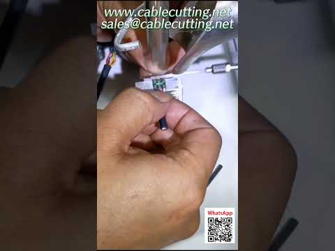 Automatic Wire Cutting and Stripping Machine for Industrial Automation