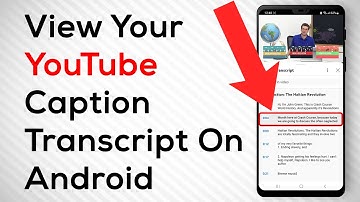 How to view caption transcript on YouTube on Android