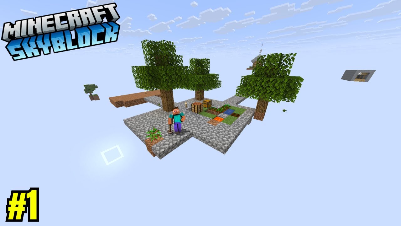 MINECRAFT BUT I HAVE TO SURVIVE ON SKYBLOCK #1 - YouTube