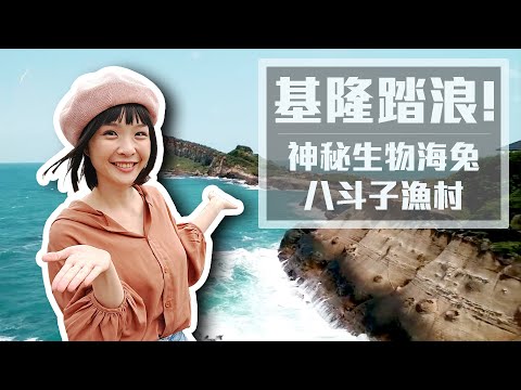 【基隆八斗子】到潮境公園騎掃帚｜穿草鞋到潮間帶看海兔｜品嚐滿滿小卷、飛魚卵的海滋味水餃！｜潮境公園｜八斗子老街｜望幽谷｜ep.301