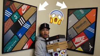 Turn Old Shoe Boxes Into Works of Art! SneakerHead How To/Tutorial Video!