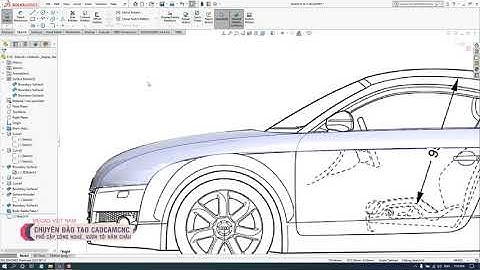 Tự học Solidworks Nâng Cao - Bài 104 : Xây Dựng Bề Mặt Xe Audi - 04