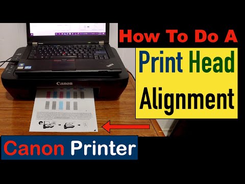 How to do a Print Head Alignment on a Canon Printer ?