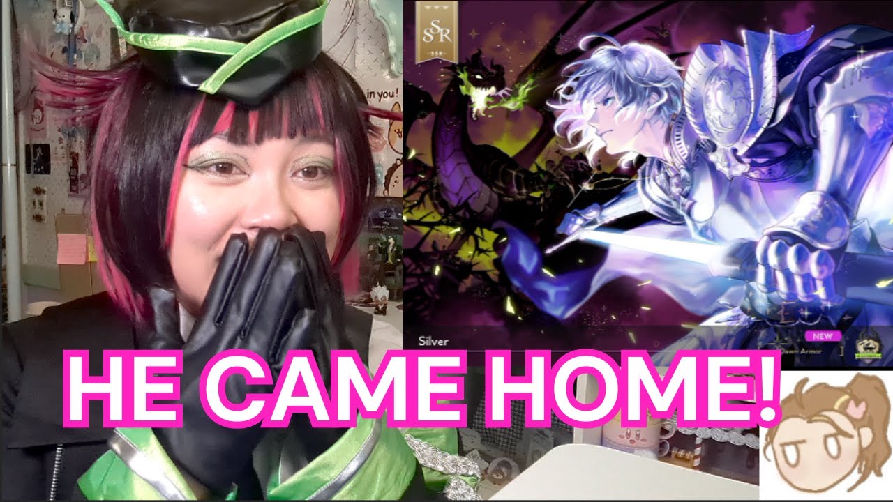 COSPLAYING LILIA While Pulling for Silver & Birthday Boy Idia!💖🦇 Twisted Wonderland Gacha 