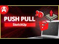 Como usar o Puxar e Empurrar no SketchUp | PUSH PULL