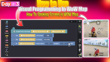 Day 3 | How To Use Visual Programming in Wow Map | LEGEND OP | #legendop #pubgmwow #wowmap