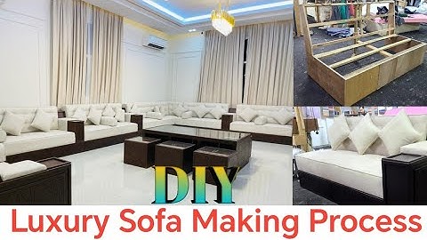 How To Make Low Prices Three Seater Fabric Luxury Sofa Set | Step By Step Process | #diy
