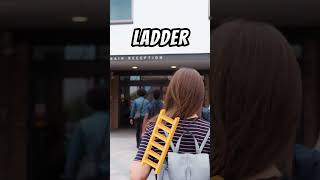 Why did the student bring a ladder to school?