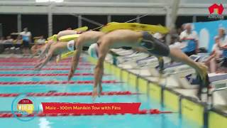 LSS Pool Event 100m manikin tow with fins -men