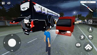 Bus Simulator Indonesia #37 - Double Decker Luxurious Bus Night Driving Game Android Gameplay screenshot 4