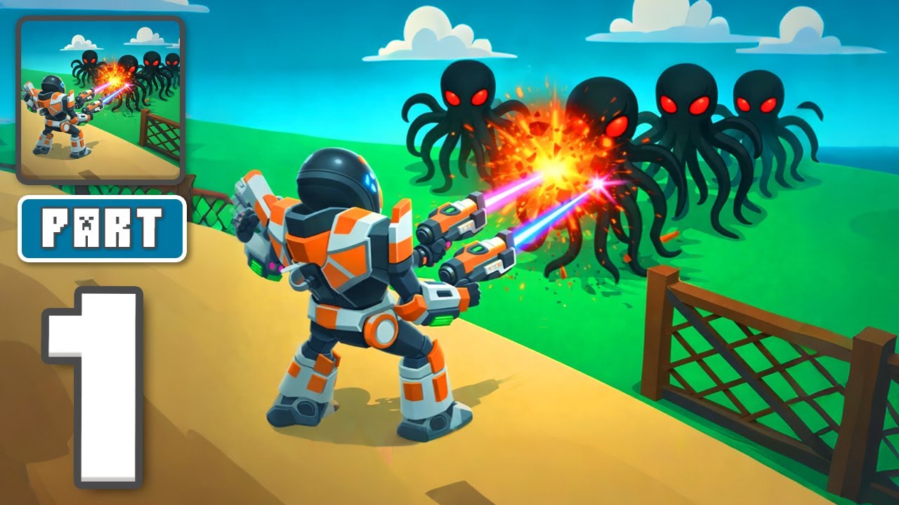 Alien Defence: Save Area51 - Gameplay Walkthrough Part 1 - Stop The Alien Wave (iOS, Android)