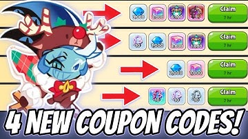 4 NEW COUPON CODES 😱 Redeem Now in Cookie Run Kingdom