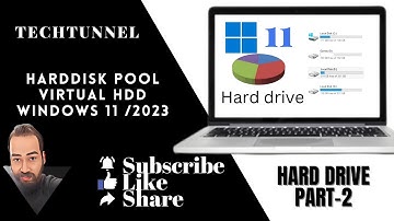 How to create Storage pool in Windows 11 | How to create virtual Harddisk in windows 11 | 2023
