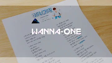 [ Lyrics ] - ♡ " 워너원 에너제틱 가사 쓰기 WANNA ONE Energetic Handwritten Lyrics " ♡