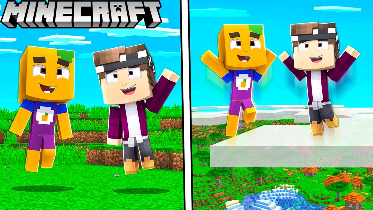 MINECRAFT ABER JEDER SPRUNG WIRD HÖHER IN MINECRAFT!