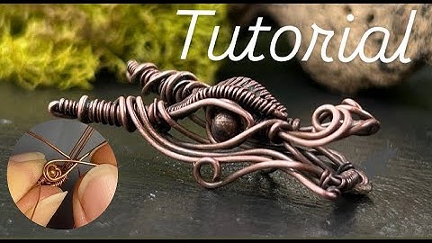 Step by step wire Wrapped Dragon Head Tutorial , creative wire wrapping jewelry component