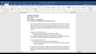 Mid Exam Testing and Systems Implementation