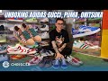 Unboxing Sneakers Adidas Gucci Gazelle, Puma Dapper Dan & Atmos Sukajan, Onitsuka Tiger Kabuki