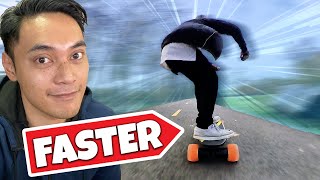 How To Go FASTER - Electric Skateboard Tips For Beginners