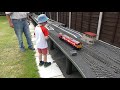 Simon's Trains visits Peter Spoerer's  White Horse Railway - gauge 1 live steam in the garden!