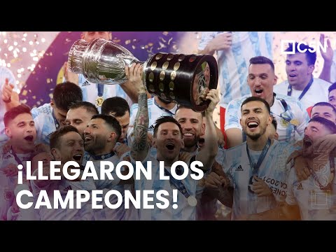 ASÍ FUE LA LLEGADA DE LA SELECCIÓN ARGENTINA AL PAÍS