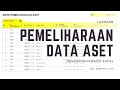 Cara Membuat Aplikasi Manajemen Aset di Excel: Tabel Pemeliharaan Data Aset