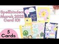 5 Cards | Spellbinders March 2023 Card Kit | Bee Yourself