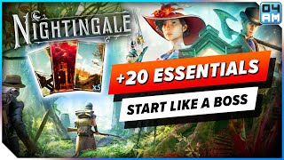 Nightingale ULTIMATE Beginner Guide  20 ESSENTIAL Tips & Tricks You Need To Know!