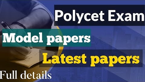 How to download Polycet model paper | latest model paper for Polycet | Polycet exam