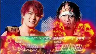 MAO Vs Masahiro Takanashi DDT Universal Title (Highlights)