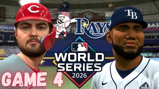 WORLD SERIES GAME 4 VS. RAYS | MLB THE SHOW 24 CINCINNATI REDS FRANCHISE EPISODE 56!