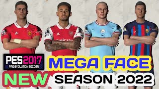 PES 2017 NEW MEGA FACEPACK  AIO V3 SEASON 2022