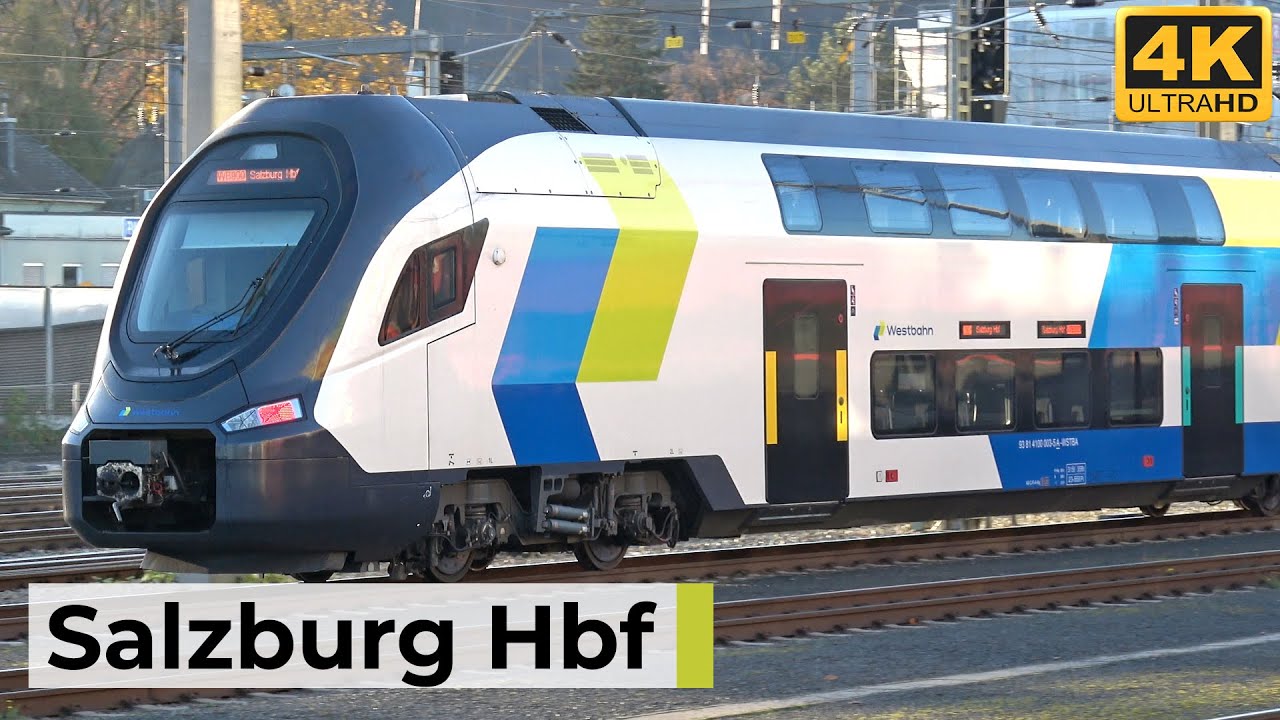 Salzburg Hbf 14.11.2025 - Neuer chinesischer CRRC-Westbahnzug & dichter Morgenverkehr