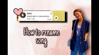 How To Rename Song In Telegram Indonesia