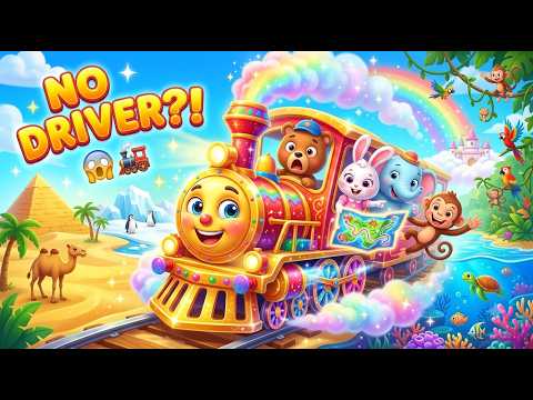 🚂😱 THE MAGIC TRAIN HAS NO DRIVER! | 2-HOUR Animal Land Adventure for Kids | Fun Learning Cartoon ##