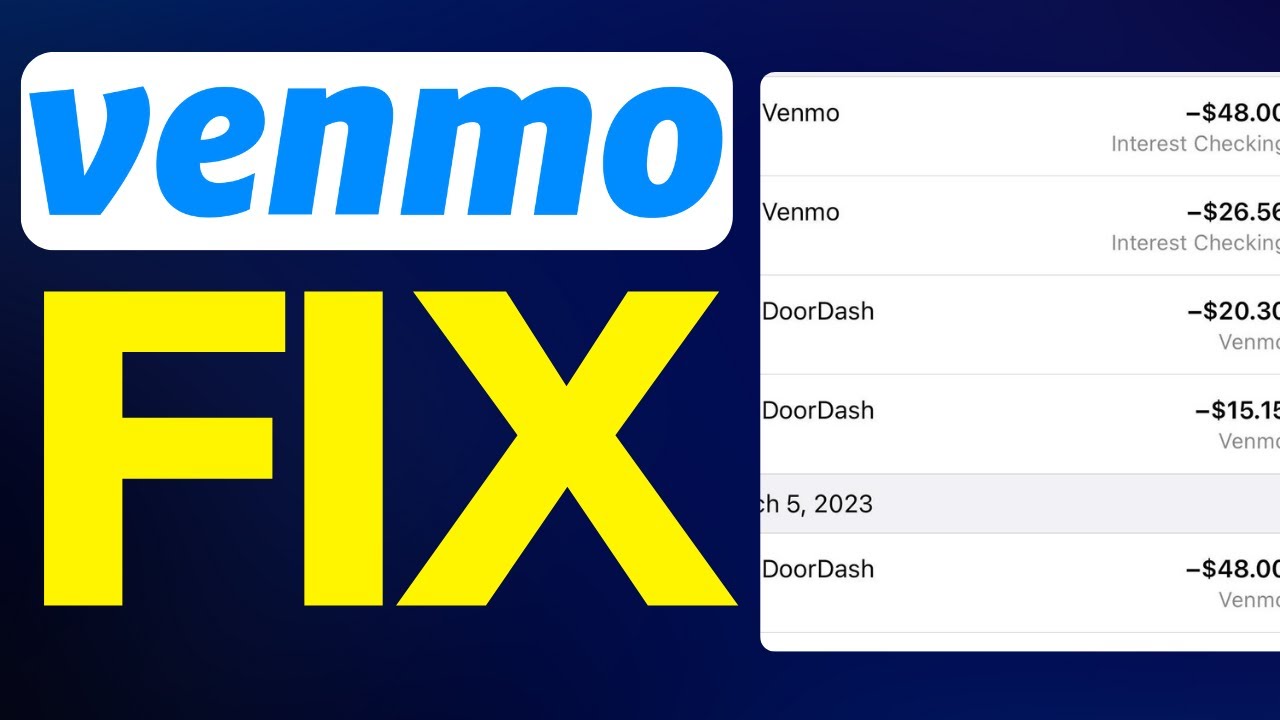 How To Fix Venmo App Not Showing Transactions (2024) - YouTube