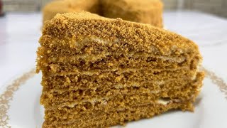 Не зря его любят миллионы! 🍰Самый Вкусный Семейный торт Медовик 🍯🐝 Медовик со сметанным  кремом.