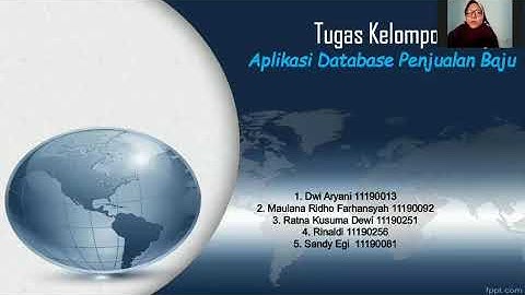 APLIKASI DATABASE PENJUALAN BAJU