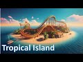 Epic Roller Coaster VR  - Tropical Island