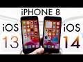 iPHONE 8: iOS 14 Vs iOS 13! (Comparison)