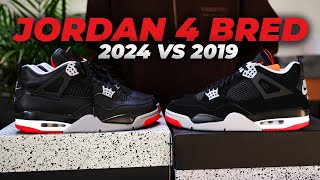 Air Jordan 4 Bred Reimagined Vs Og Comparison By Kickwho 2024 Vs Bred 4 2019